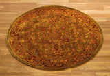 Safavieh Golden Jaipur 5'-0" x 5'-0" Rug in Green / Rust