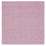 Safavieh Courtyard 6'-7" x 6'-7" Rug in Ivory / Red