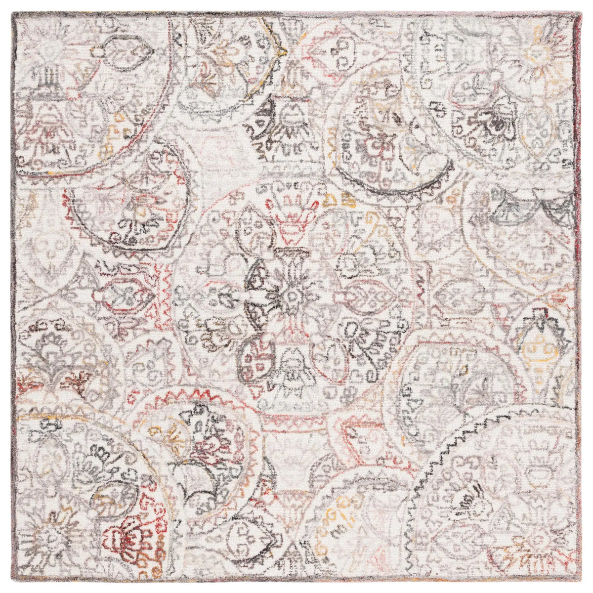 Safavieh Metro 6'-0" x 6'-0" Rug in Ivory / Red