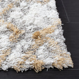 Safavieh Horizon Shag 800 4'-0" x 6'-0" Rug in Ivory / Gold