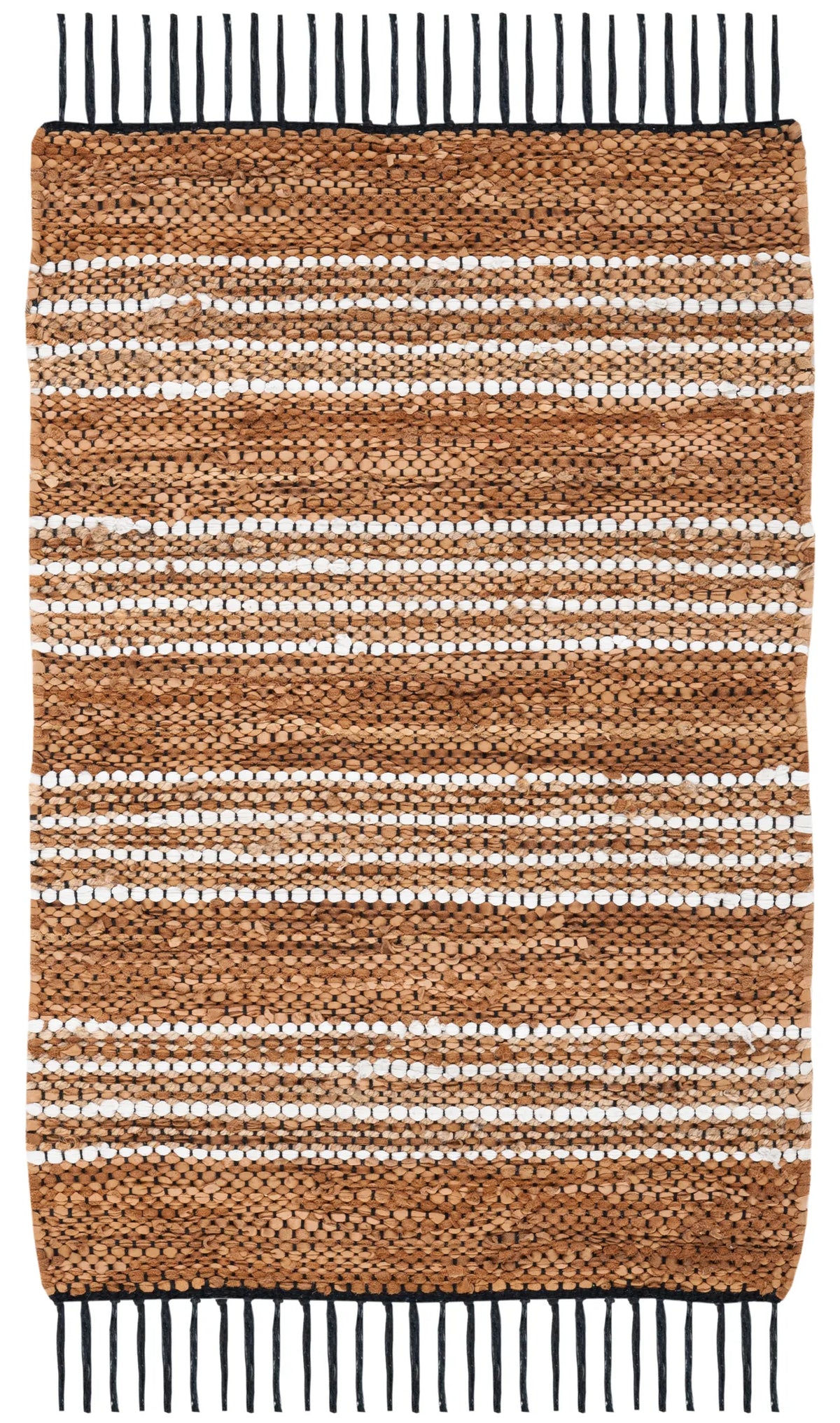 Safavieh Vintage Leather 2'-0" x 3'-0" Rug in Brown / Natural