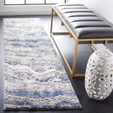 Safavieh Petra 2'-3" x 8'-0" Rug in Light Beige / Blue