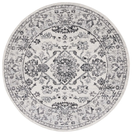 Safavieh Tulum 6'-7" x 6'-7" Rug in Ivory / Black