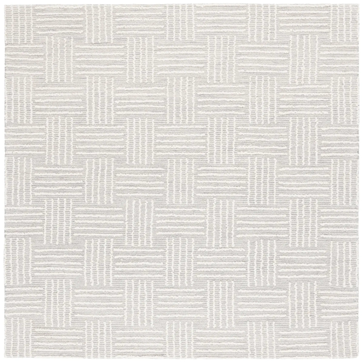 Safavieh Ebony 6'-0" x 6'-0" Rug in Light Grey / Ivory