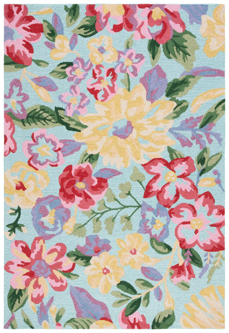 Safavieh Easy Care 4'-0" x 6'-0" Rug in Blue / Pink