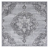 Safavieh Brentwood 6'-7" x 6'-7" Rug in Silver / Black