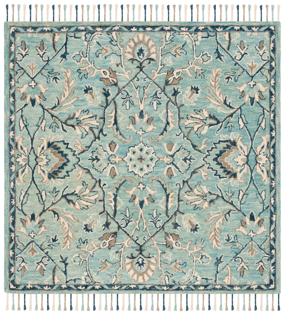 Safavieh Blossom 6'-0" x 6'-0" Rug in Blue / Ivory