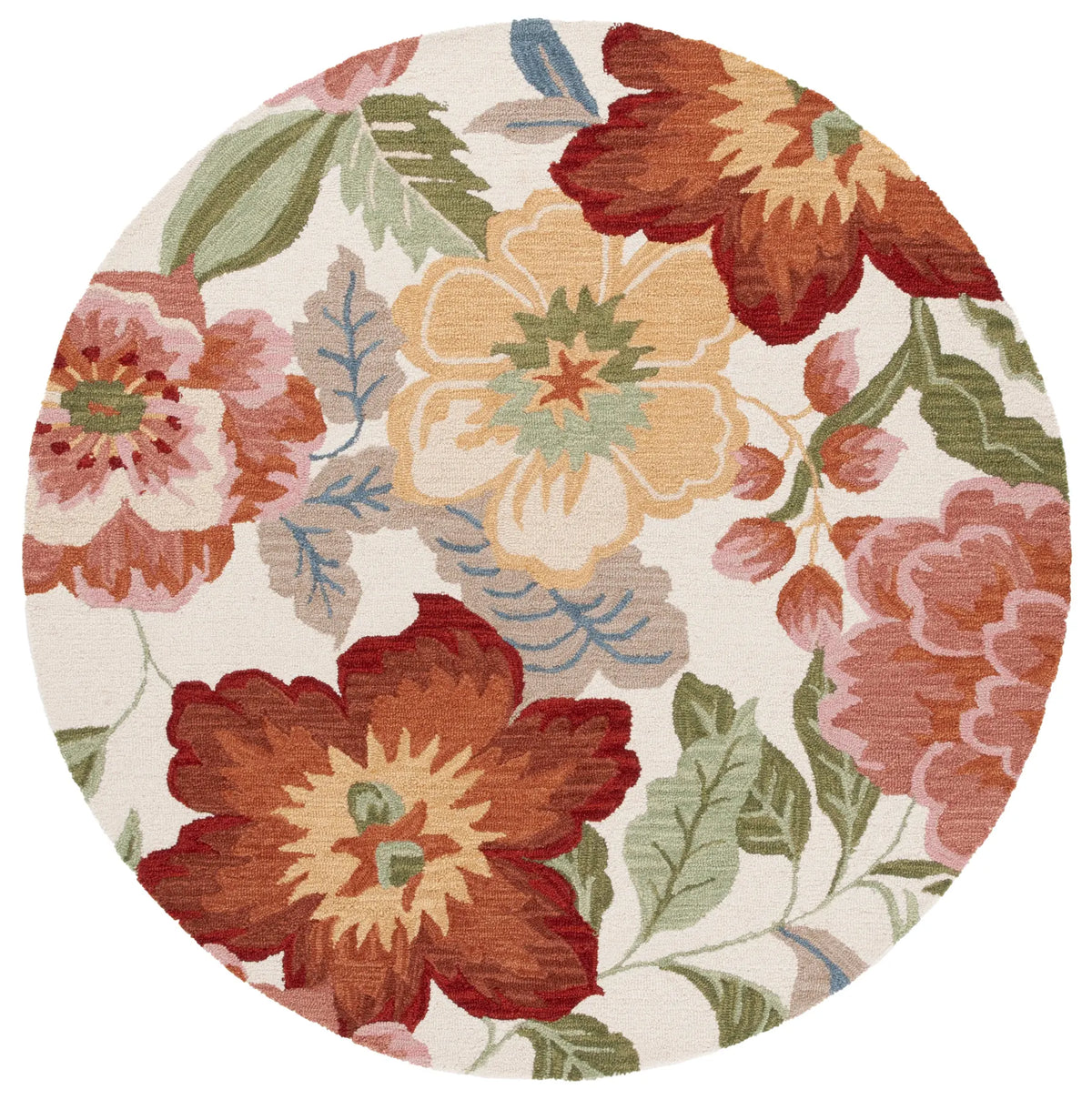 Safavieh Chelsea 6'-0" x 6'-0" Rug in Ivory / Pink