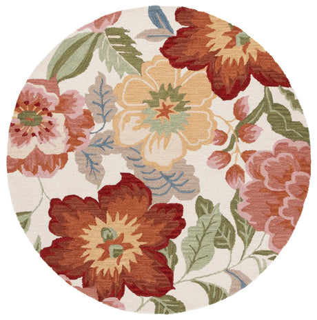 Safavieh Chelsea 6'-0" x 6'-0" Rug in Ivory / Pink