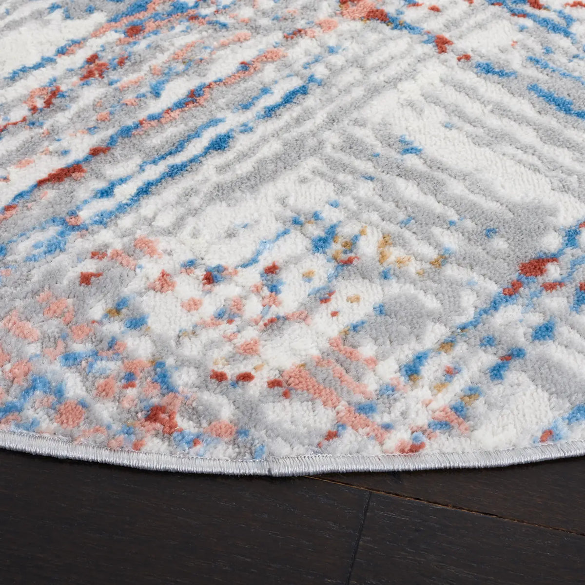 Safavieh Shivan 100 6'-7" x 6'-7" Rug in Ivory / Rust