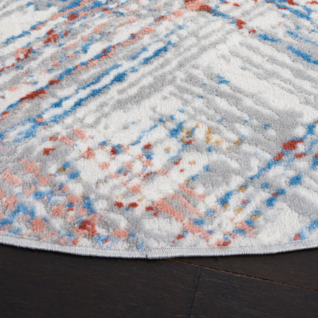 Safavieh Shivan 100 6'-7" x 6'-7" Rug in Ivory / Rust