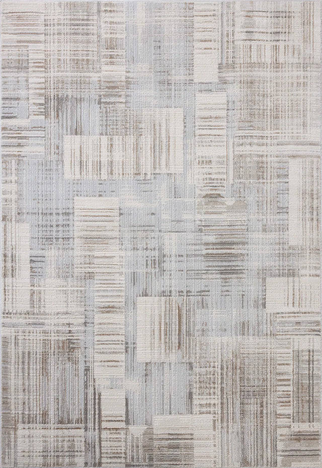 Loloi Hollis HOL-02 Pebble / Ivory Rug - main flat