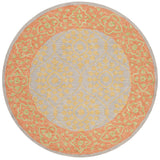 Safavieh Suzani 5'-0" x 5'-0" Rug in Orange / Silver