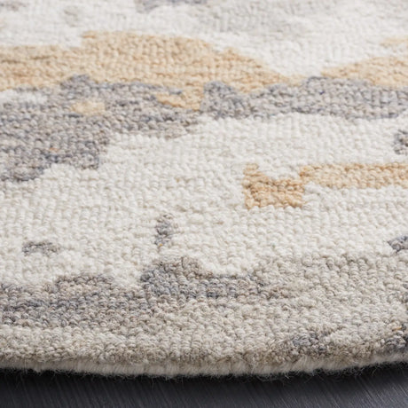 Safavieh Abstract 6'-0" x 6'-0" Rug in Ivory / Grey