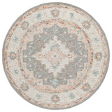 Safavieh Anatolia 6'-0" x 6'-0" Rug in Grey / Rust
