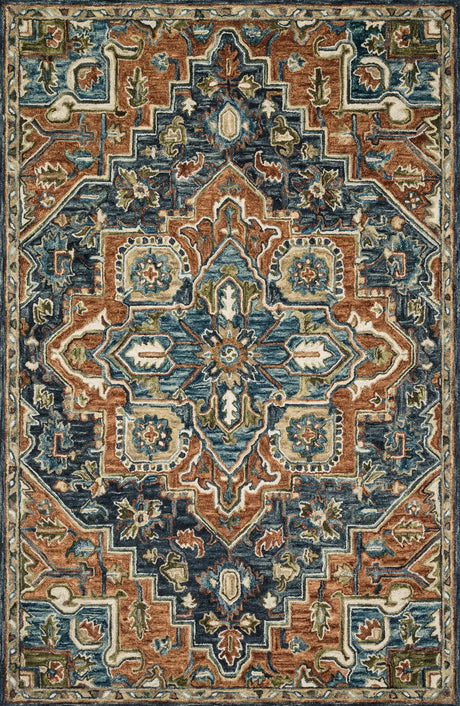 Loloi Victoria Vk-16 Rust / Multi Rugs - main flat