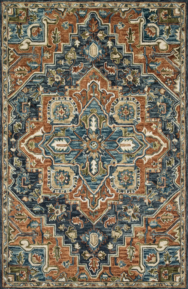 Loloi Victoria Vk-16 Rust / Multi Rugs - main flat
