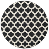 Safavieh Montauk 6'-0" x 6'-0" Rug in Black / Ivory