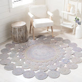 Safavieh Cape Cod 5'-0" x 5'-0" Rug in Blue / Yellow