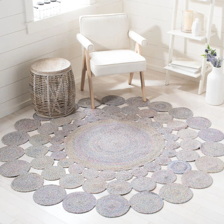 Safavieh Cape Cod 5'-0" x 5'-0" Rug in Blue / Yellow