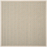 Safavieh Veranda 6'-7" x 6'-7" Rug in Cream / Aqua