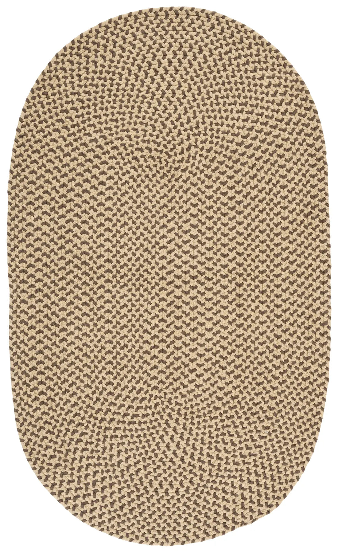 Safavieh Braided 3'-0" x 5'-0" Rug in Beige / Brown