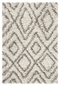 Safavieh Hudson Shag 2'-0" x 3'-0" Rug in Ivory / Grey