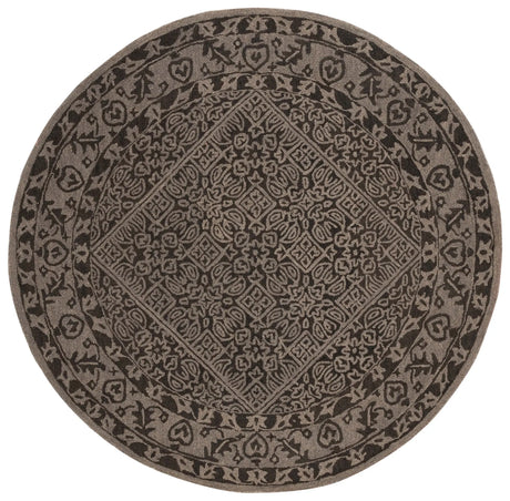 Safavieh Dip Dye 5'-0" x 5'-0" Rug in Dark Grey