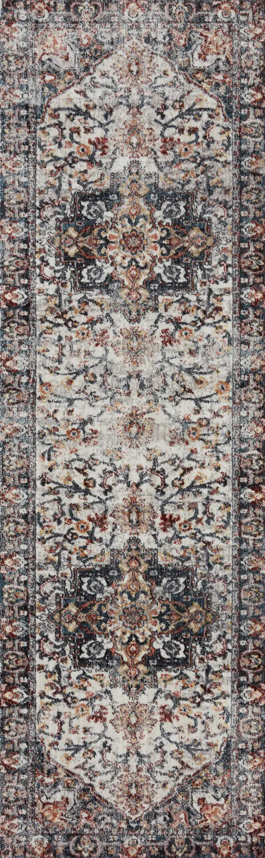 Loloi Samra Sam-09 Ivory/Denim Rugs - runner flat