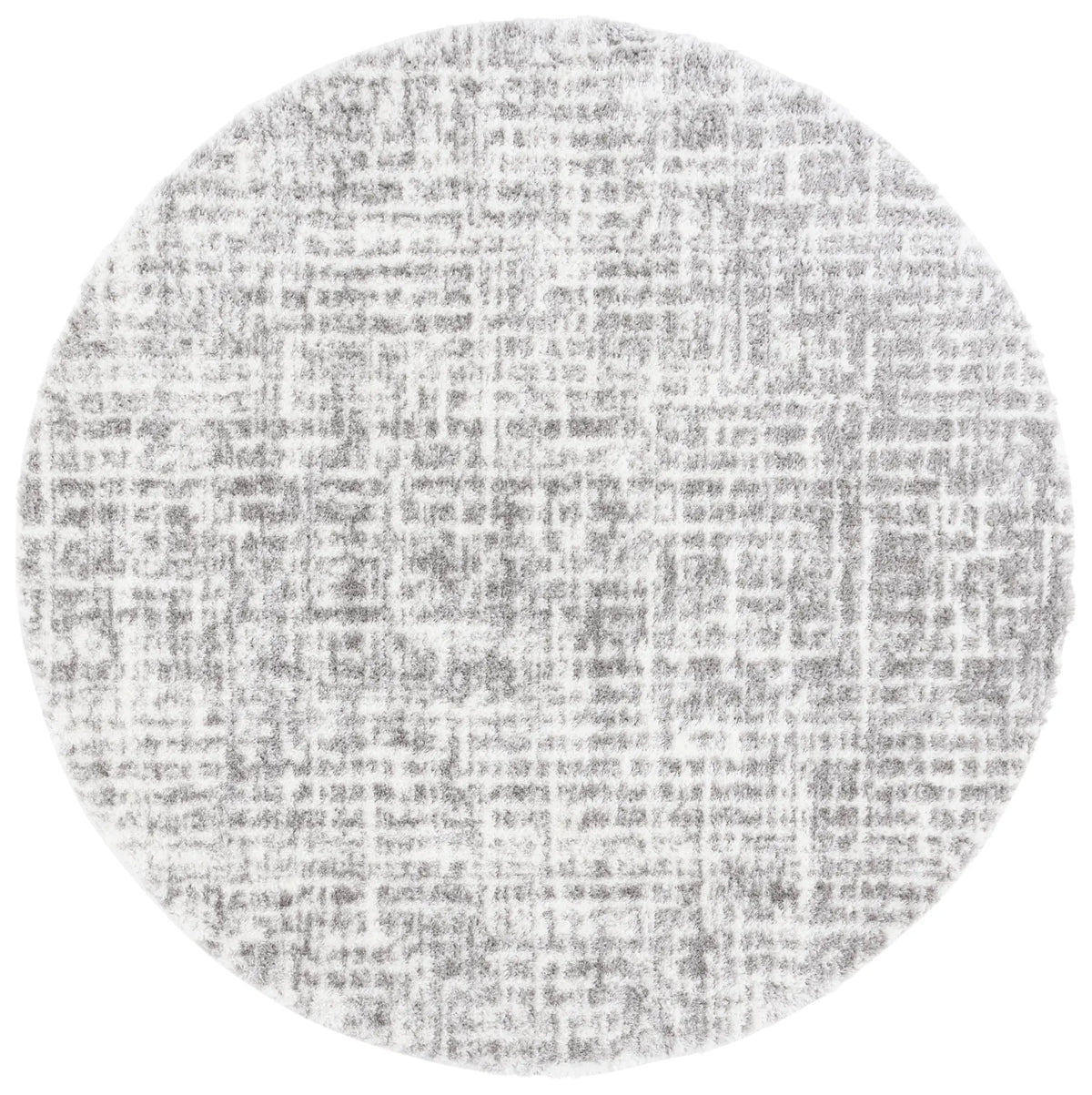 Safavieh Tahoe Shag 6'-7" x 6'-7" Rug in Ivory / Grey