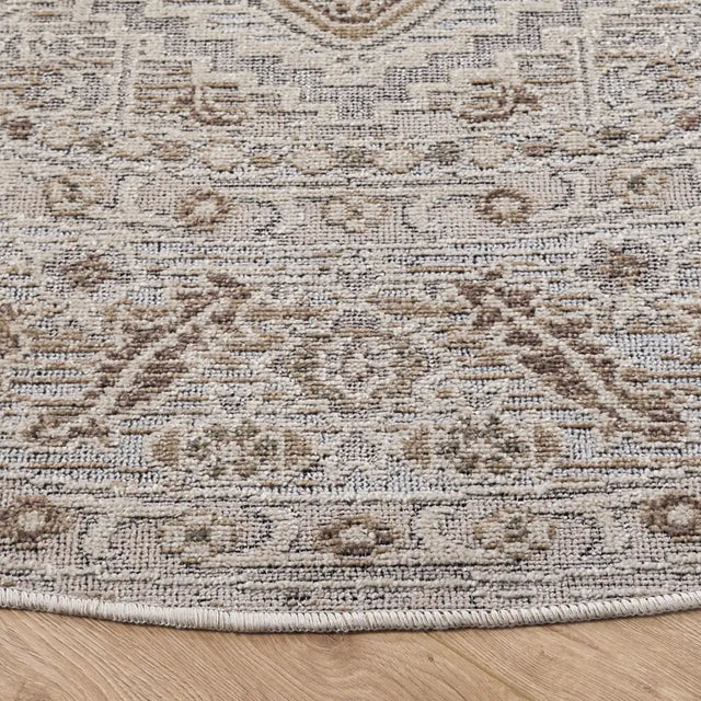 Safavieh Miranda 6'-6" x 6'-6" Rug in Beige / Grey Ivory