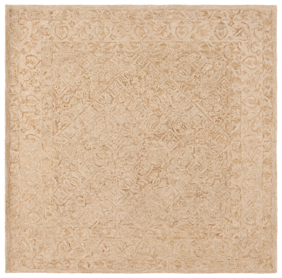 Safavieh Dip Dye 7'-0" x 7'-0" Rug in Gold / Ivory