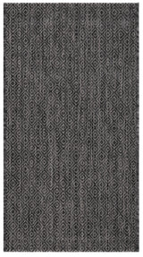Safavieh Courtyard 2'-0" x 3'-7" Rug in Black / Grey