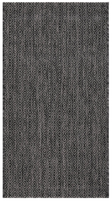 Safavieh Courtyard 2'-0" x 3'-7" Rug in Black / Grey