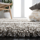 Safavieh Hudson Shag 4'-0" x 6'-0" Rug in Ivory / Grey