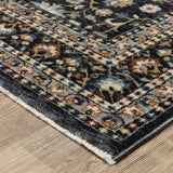 Oriental Weavers Sphinx ELIANA ELI04 Blue Border Rugs - corner detail