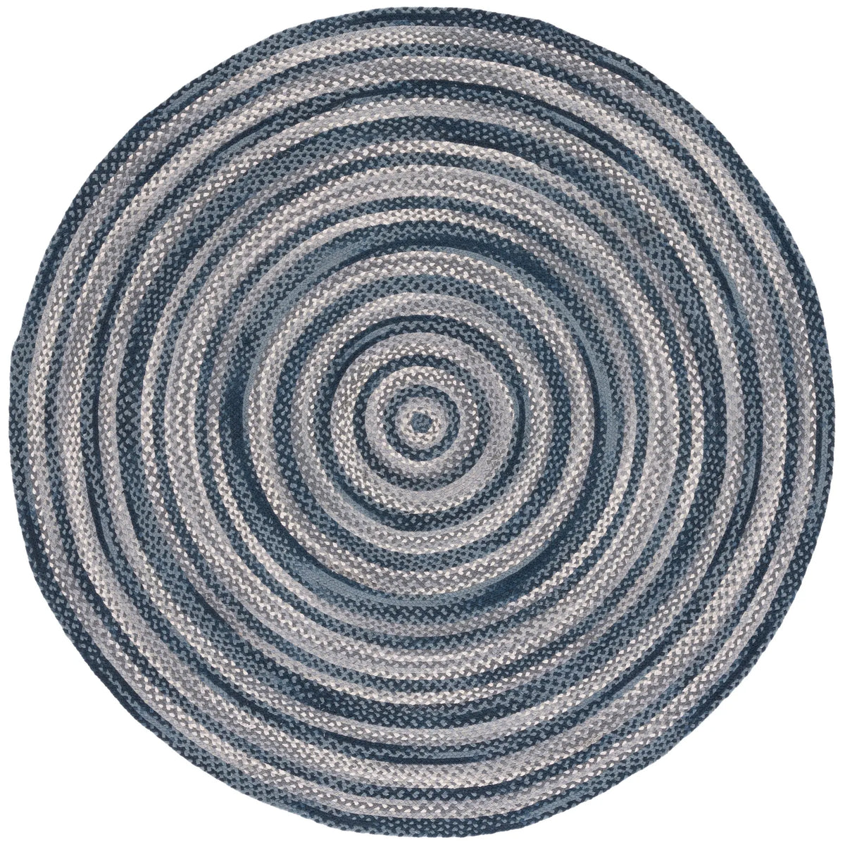 Safavieh Braided 5'-0" x 5'-0" Rug in Grey / Ivory