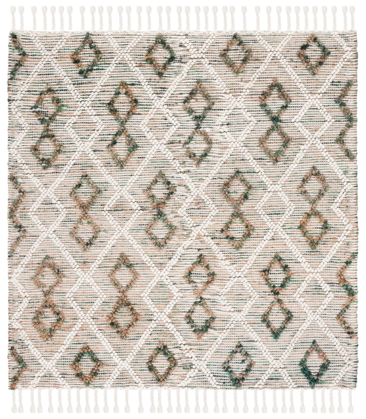 Safavieh Natura 6'-0" x 6'-0" Rug in Ivory / Emerald