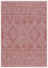 Safavieh Courtyard 5'-3" x 7'-7" Rug in Red / Beige