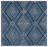Safavieh Micro-Loop 5'-0" x 5'-0" Rug in Navy / Ivory