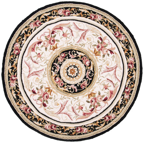 Safavieh Chelsea 5'-6" x 5'-6" Rug in Ivory / Black
