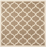 Safavieh Courtyard 7'-10" x 7'-10" Rug in Brown / Bone