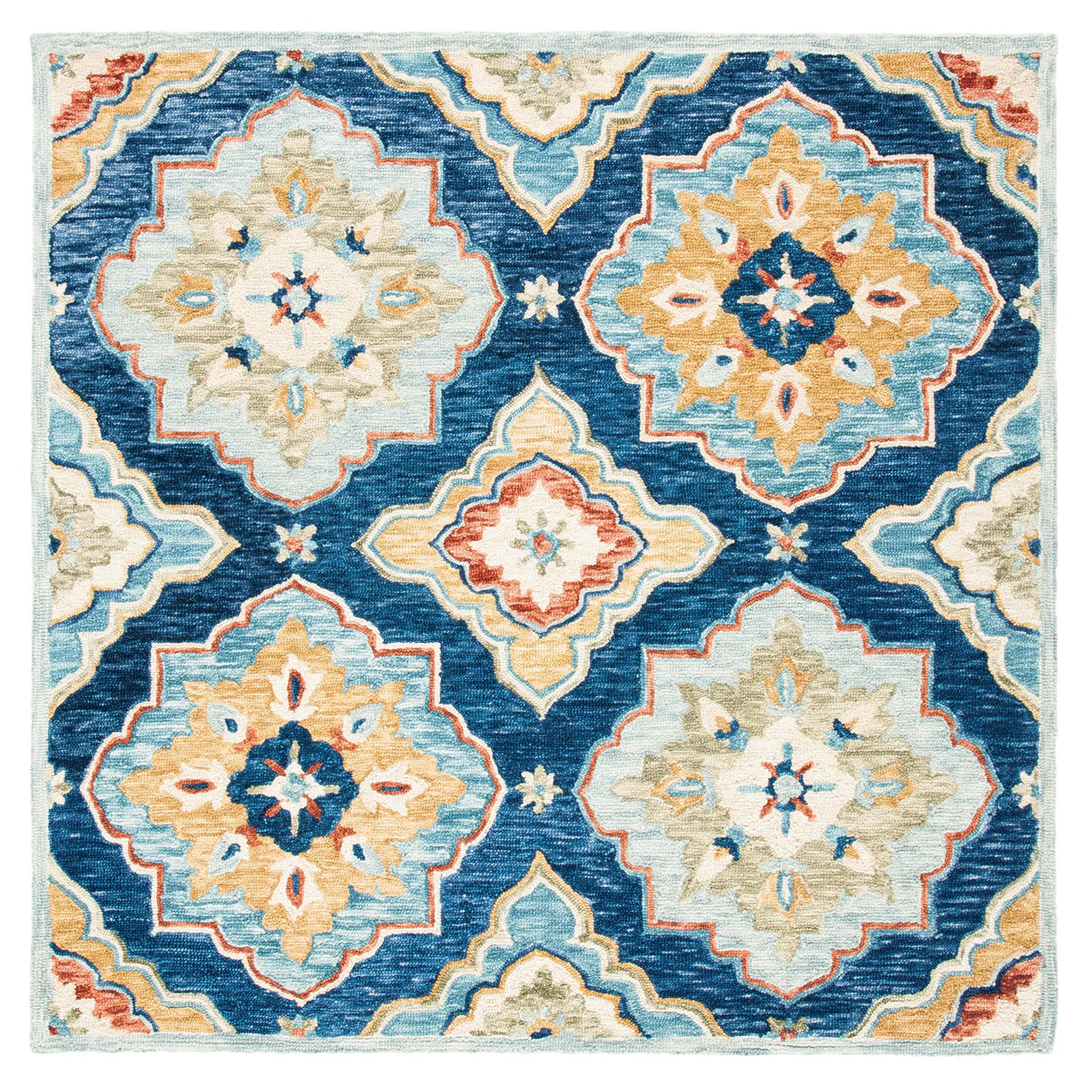 Safavieh Suzani 6'-0" x 6'-0" Rug in Navy / Green