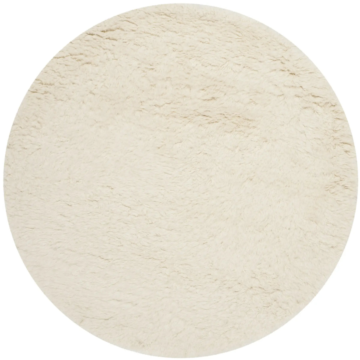 Safavieh Flokati 4'-0" x 4'-0" Rug in Ivory