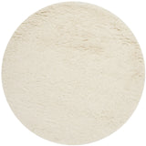 Safavieh Flokati 4'-0" x 4'-0" Rug in Ivory
