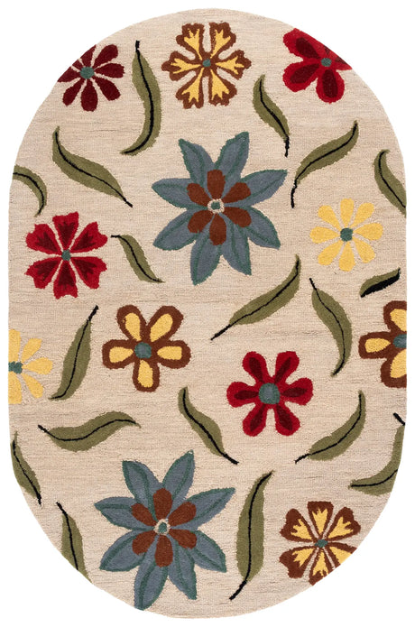Safavieh Blossom 5'-0" x 8'-0" Rug in Beige / Multi