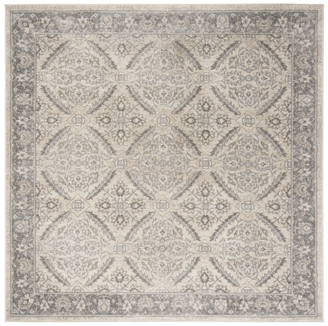 Safavieh Brentwood 6'-7" x 6'-7" Rug in Cream / Grey