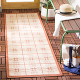 Safavieh Courtyard 2'-3" x 6'-7" Rug in Natural / Terra
