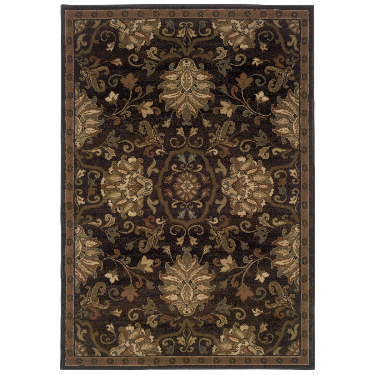 Oriental Weavers Sphinx Hudson 042g1 Brown / Beige Rugs - main flat