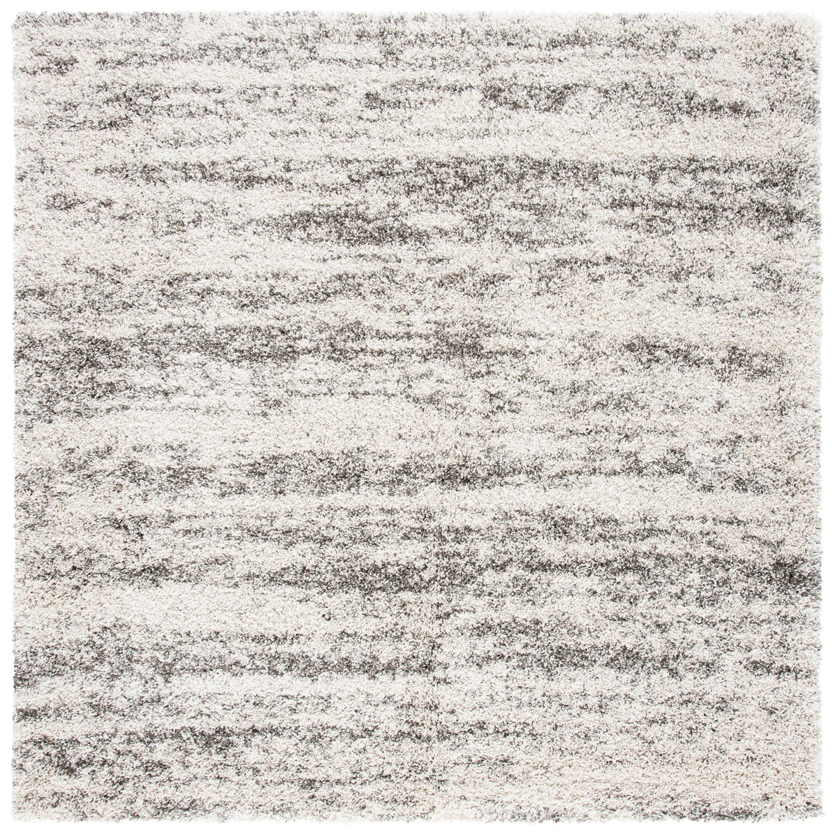 Safavieh Hudson Shag 7'-0" x 7'-0" Rug in Ivory / Grey